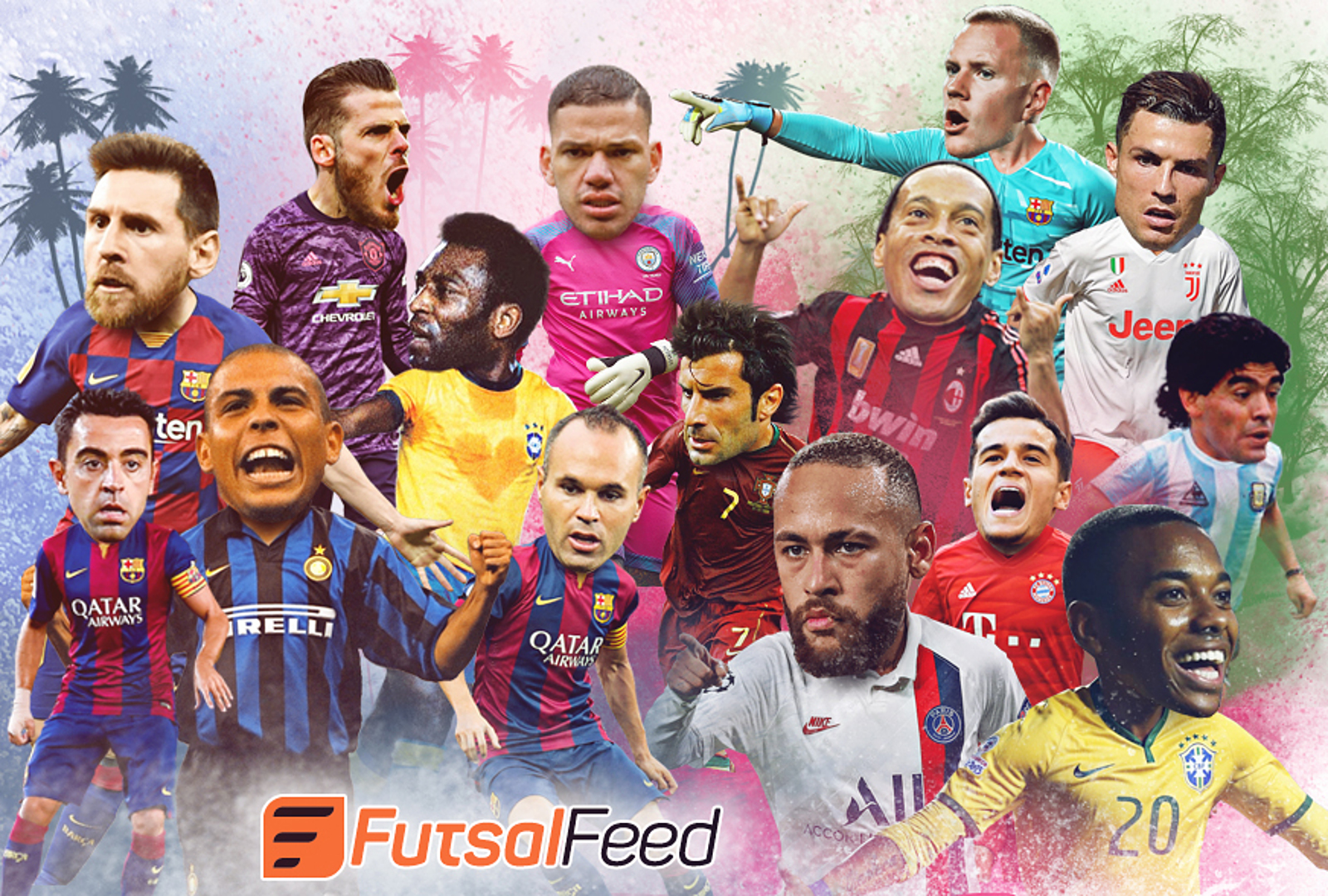 FutsalFeed  Top 10 Footballers Who Played Futsal!